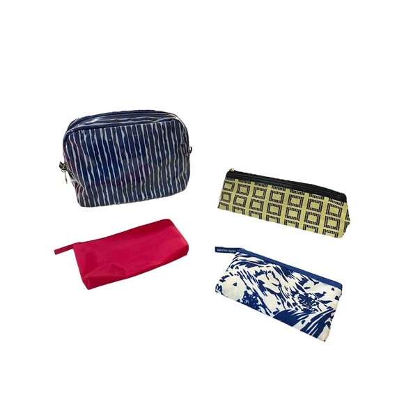 4 - Estee Lauder Makeup Bag Lot Zipper Travel - Picture 2 of 11